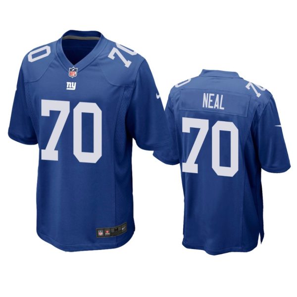 Evan Neal New York Giants Royal Game Jersey