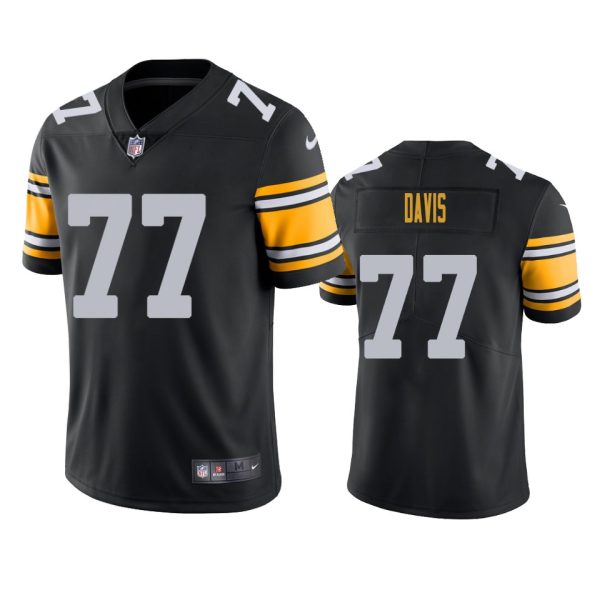 Jesse Davis Pittsburgh Steelers Black Alternate Vapor Limited Jersey - Men's
