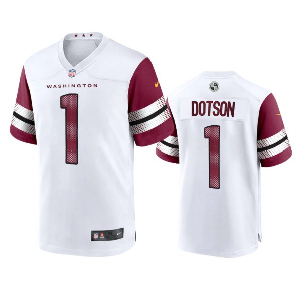 Jahan Dotson Washington Commanders White Game Jersey