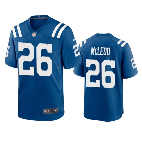 Rodney McLeod Indianapolis Colts Royal Game Jersey