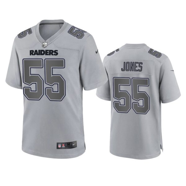 Chandler Jones Las Vegas Raiders Gray Atmosphere Fashion Game Jersey