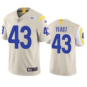 Russ Yeast Los Angeles Rams Bone Vapor Limited Jersey