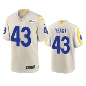 Russ Yeast Los Angeles Rams Bone Game Jersey