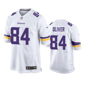 Josh Oliver Minnesota Vikings White Game Jersey