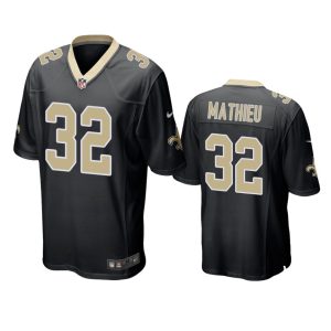 Tyrann Mathieu New Orleans Saints Black Game Jersey