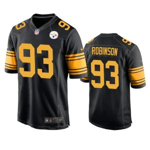 Mark Robinson Pittsburgh Steelers Black Alternate Game Jersey