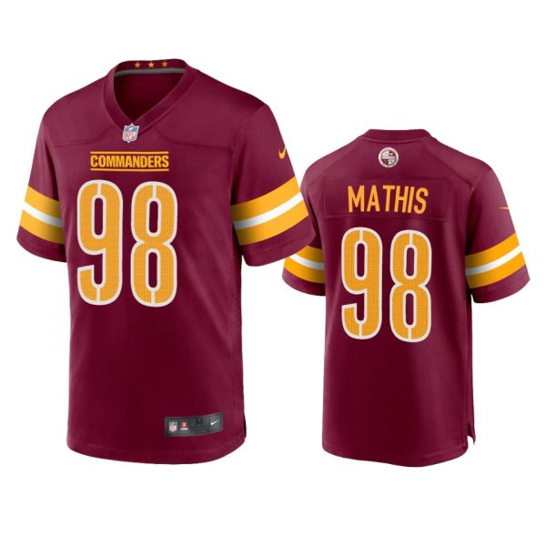 Phidarian Mathis Washington Commanders Burgundy Game Jersey