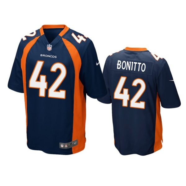 Nik Bonitto Denver Broncos Navy Game Jersey