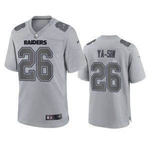 Rock Ya-Sin Las Vegas Raiders Gray Atmosphere Fashion Game Jersey