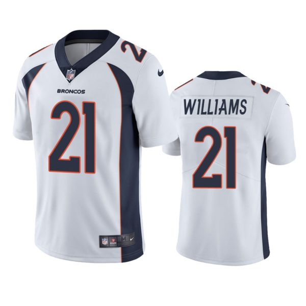 K'Waun Williams Denver Broncos White Vapor Limited Jersey - Men's