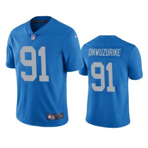 Levi Onwuzurike Detroit Lions Blue Vapor Limited Jersey - Men's