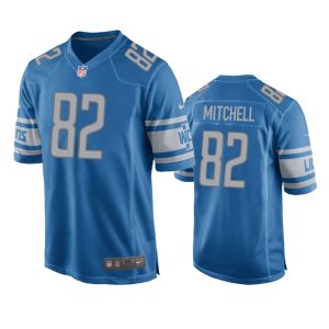 James Mitchell Detroit Lions Blue Game Jersey