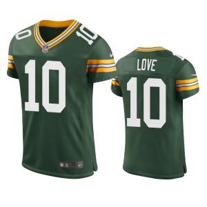 Jordan Love Green Bay Packers Green Classic Vapor Elite Jersey - Men's