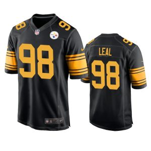 DeMarvin Leal Pittsburgh Steelers Black Alternate Game Jersey