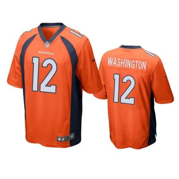 Montrell Washington Denver Broncos Orange Game Jersey