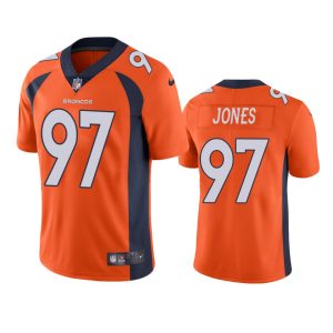 D.J. Jones Denver Broncos Orange Vapor Limited Jersey - Men's