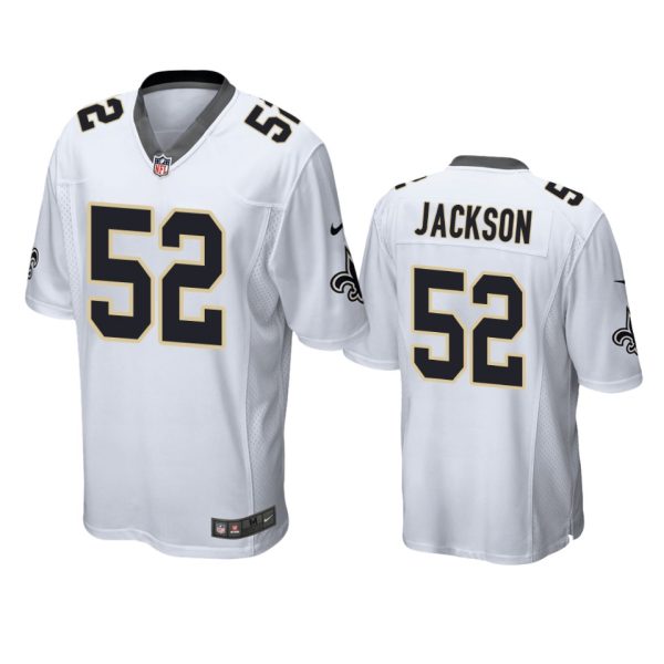 D'Marco Jackson New Orleans Saints White Game Jersey