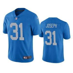 Kerby Joseph Detroit Lions Blue Vapor Limited Jersey