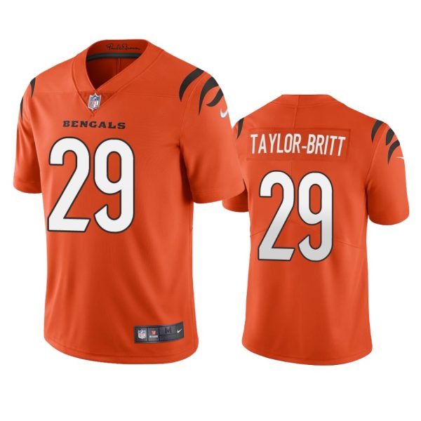 Cam Taylor-Britt Cincinnati Bengals Orange Vapor Limited Jersey