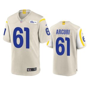 A.J. Arcuri Los Angeles Rams Bone Game Jersey