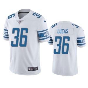 Chase Lucas Detroit Lions White Vapor Limited Jersey