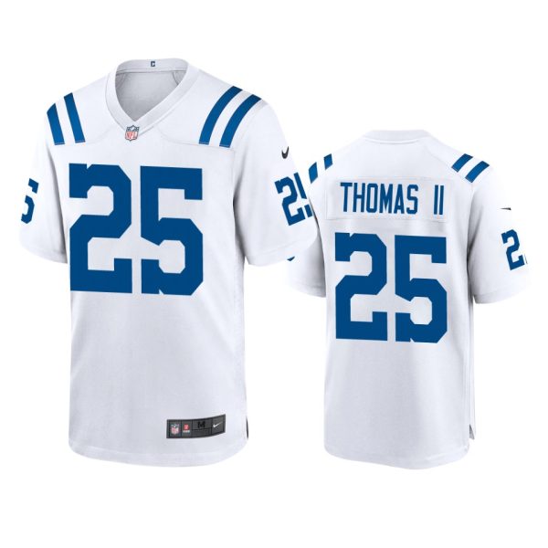 Rodney Thomas II Indianapolis Colts White Game Jersey