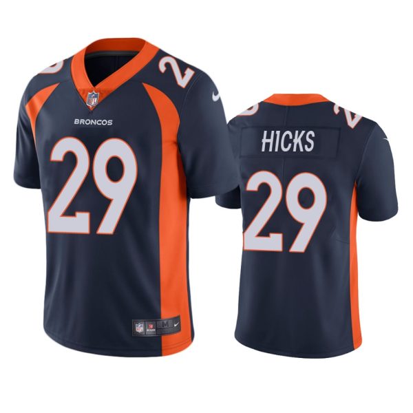 Faion Hicks Denver Broncos Navy Vapor Limited Jersey