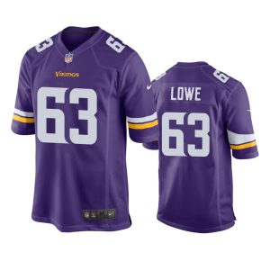 Vederian Lowe Minnesota Vikings Purple Game Jersey