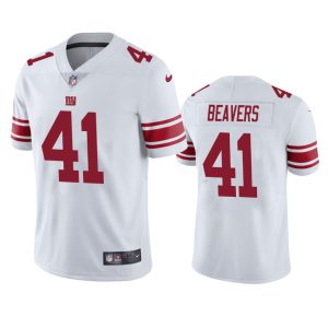 Darrian Beavers New York Giants White Vapor Limited Jersey