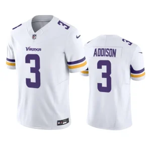 Jordan Addison Minnesota Vikings White Vapor F.U.S.E. Limited Jersey