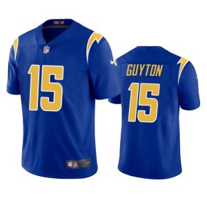 Jalen Guyton Los Angeles Chargers Royal Vapor Limited Jersey