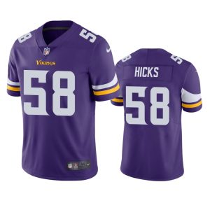 Jordan Hicks Minnesota Vikings Purple Vapor Limited Jersey