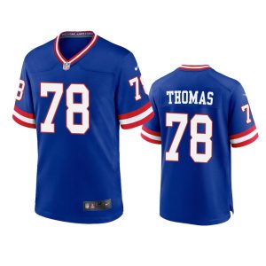 Andrew Thomas New York Giants Royal Classic Game Jersey
