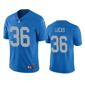 Chase Lucas Detroit Lions Blue Vapor Limited Jersey