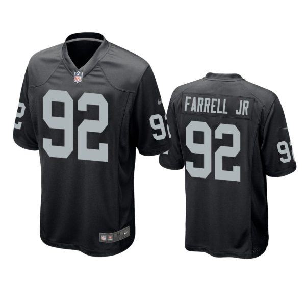 Neil Farrell Jr. Las Vegas Raiders Black Game Jersey