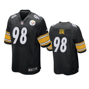 DeMarvin Leal Pittsburgh Steelers Black Game Jersey