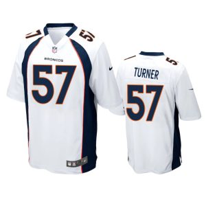 Billy Turner Denver Broncos White Game Jersey