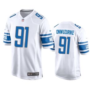 Levi Onwuzurike Detroit Lions White Game Jersey