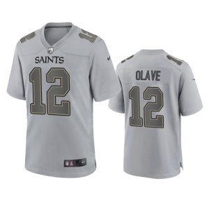 Chris Olave New Orleans Saints Gray Atmosphere Fashion Game Jersey