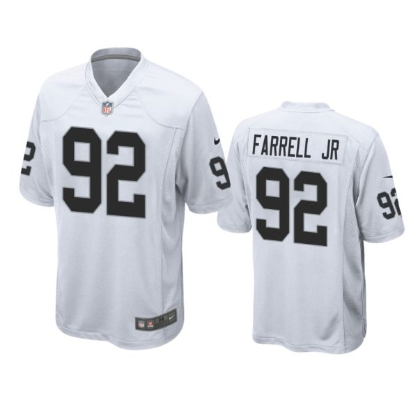 Neil Farrell Jr. Las Vegas Raiders White Game Jersey