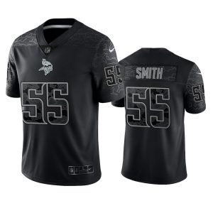 Za'Darius Smith Minnesota Vikings Black Reflective Limited Jersey