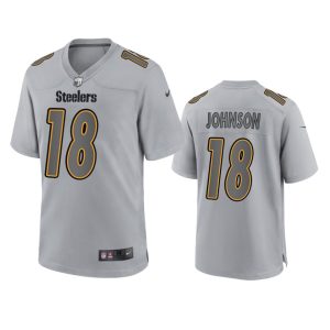 Diontae Johnson Pittsburgh Steelers Gray Atmosphere Fashion Game Jersey
