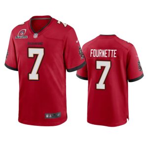 Leonard Fournette Tampa Bay Buccaneers Red 2021 NFL Playoffs Patch Jersey