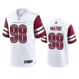 Phidarian Mathis Washington Commanders White Game Jersey