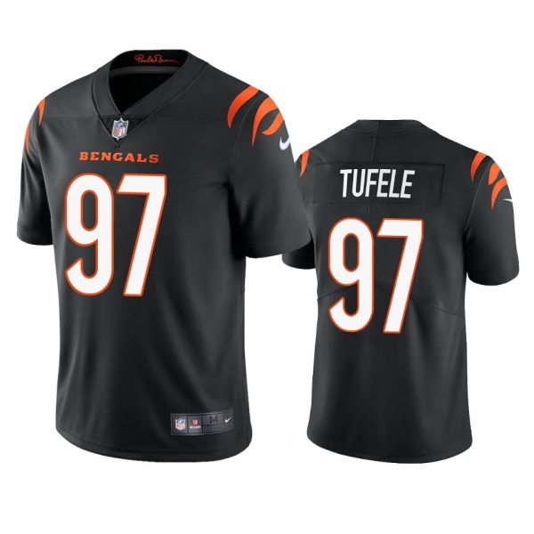 Jay Tufele Cincinnati Bengals Black Vapor Limited Jersey