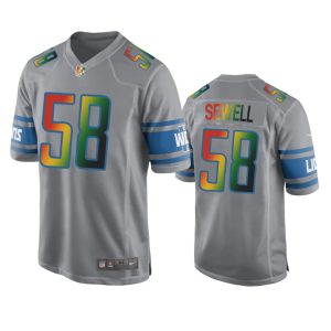 Penei Sewell Detroit Lions Silver Juneteenth Freedom Day Jersey