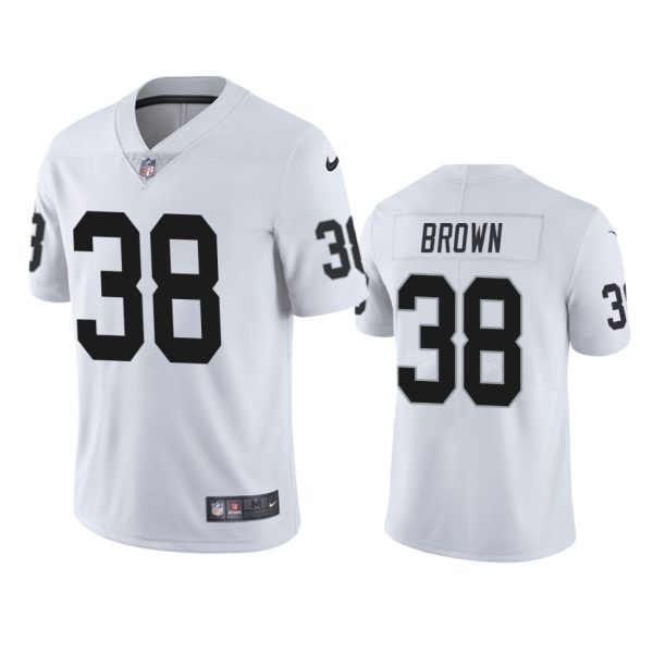 Brittain Brown Las Vegas Raiders White Vapor Limited Jersey