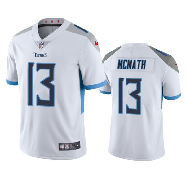 Racey McMath Tennessee Titans White Vapor Limited Jersey - Men's