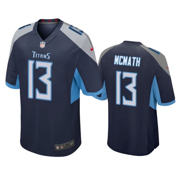 Racey McMath Tennessee Titans Navy Game Jersey