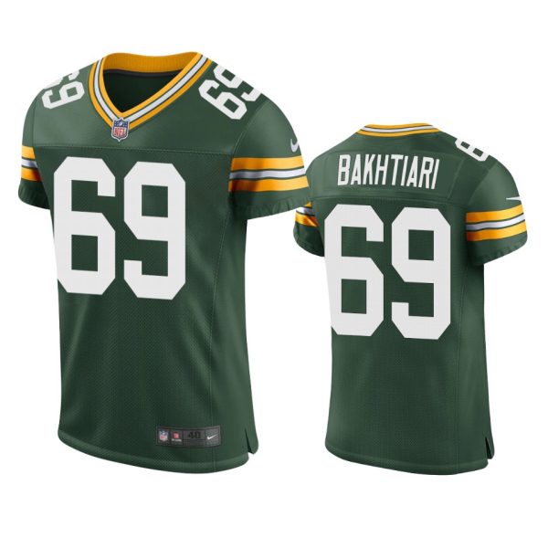 David Bakhtiari Green Bay Packers Green Classic Vapor Elite Jersey - Men's